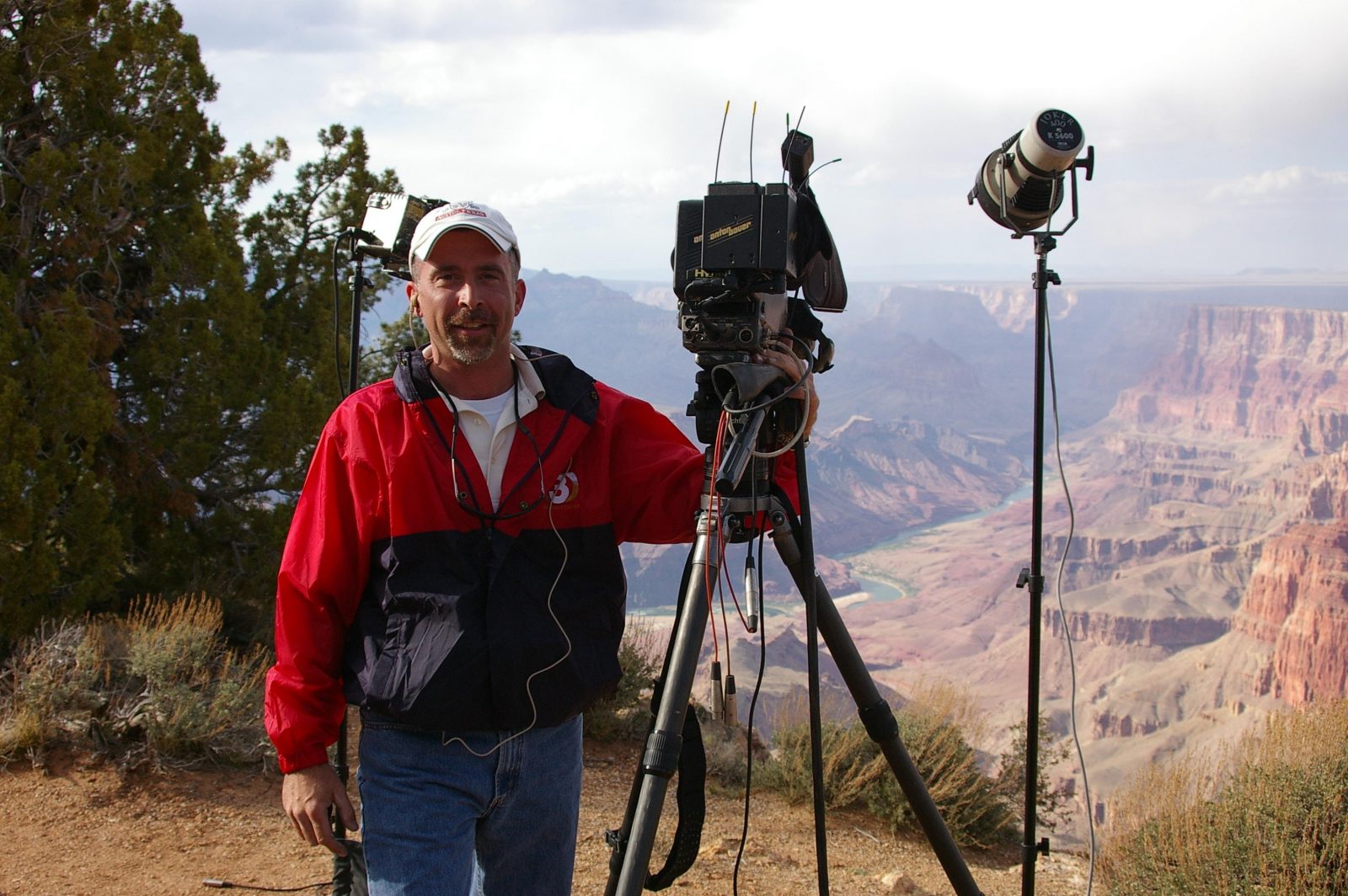 Jim Cox on the road with a camera